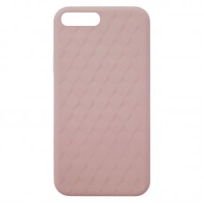 Capa para iPhone 6 Plus - Case Silicone Padrão Apple 3D Areia Rosa